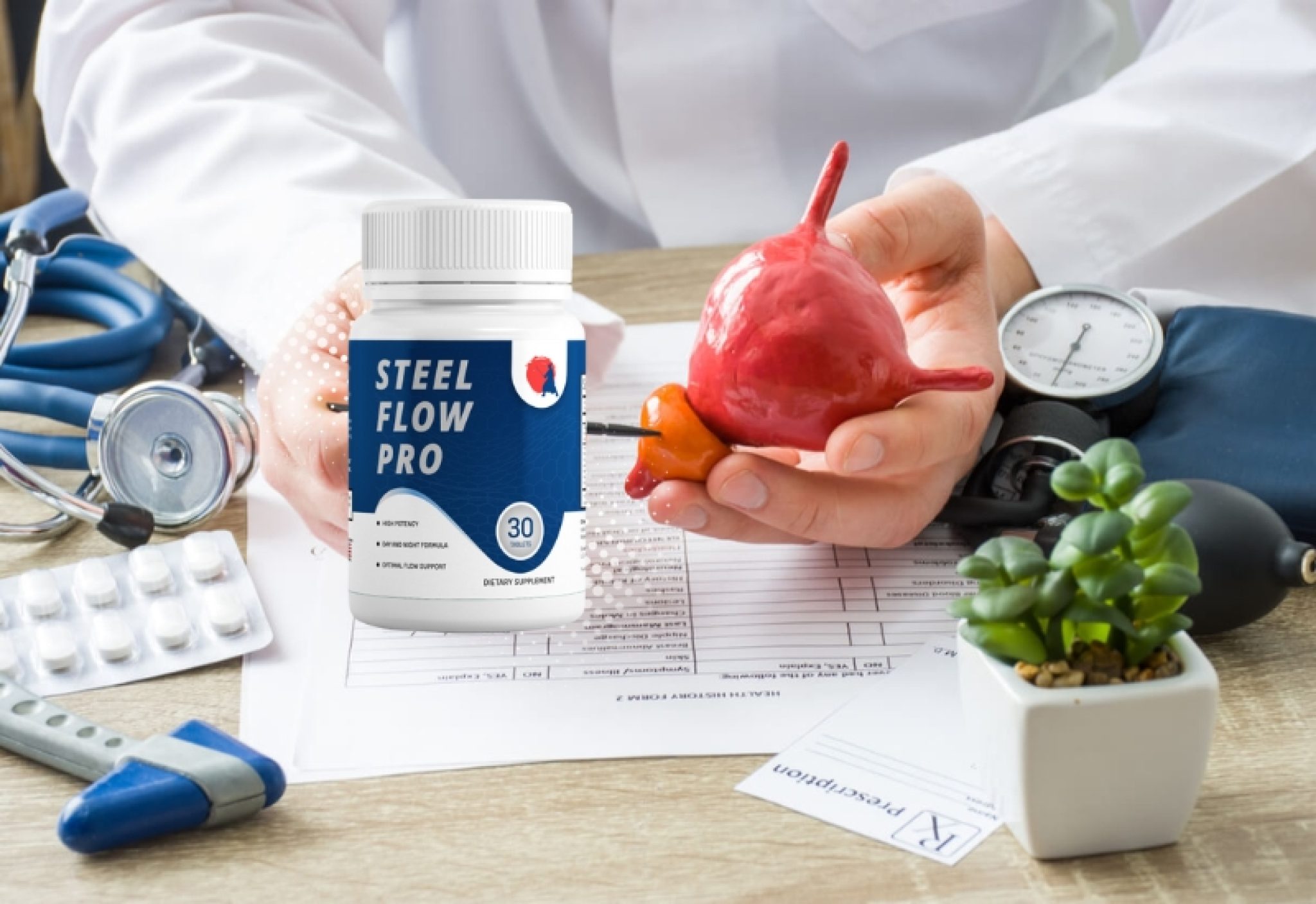 Steel Prostate Steel Flow Pro for prostate health in men - FreshDocTor
